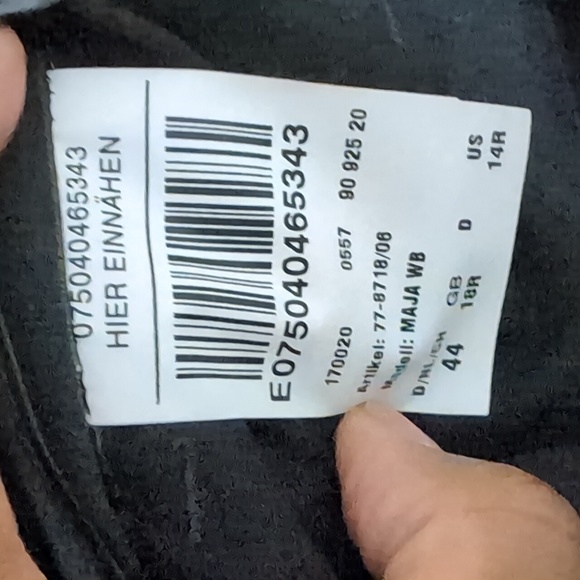 Brax| Grey With Brown Pin Stripe Pants Zippered Front Techno Wool - Picture 9 of 12